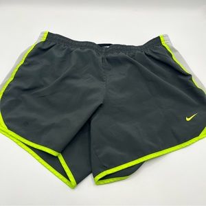 Nike Youth Gray Shorts Running Draw String Polyester Size XL Lined